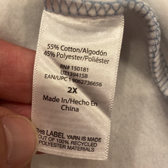 Women’s 2X Grayson Social sleepwear set. Tye dye blue white w/ dog/cat h… - Picture 6 of 6